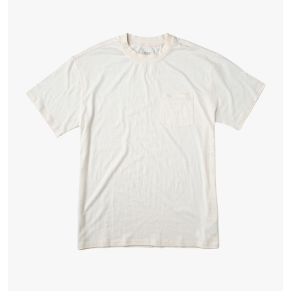 RVCA, NWT, Hemp neutral short sleeve tee shirt natural white. XXL.